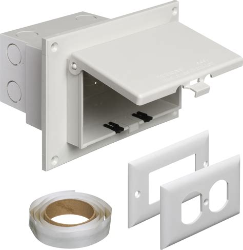 arlington exterior electrical box|Arlington recessed weatherproof outlet boxes.